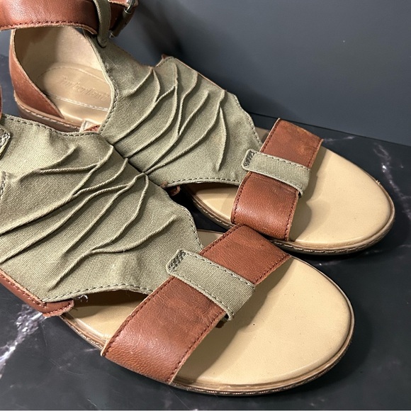 Timberland Cherrybrook Olive and Brown Sandals Size 9 - Picture 2 of 9